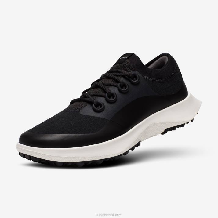 corredores de golfe masculinos 884J25 preto natural (sola nevasca) Allbirds - Image 1