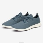 corredores de lã masculinos 884J31 azul-petróleo calmo (sola branca natural) Allbirds - Image 7