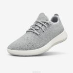 corredores de lã masculinos mizzles 884J48 cinza claro (sola branca natural) Allbirds