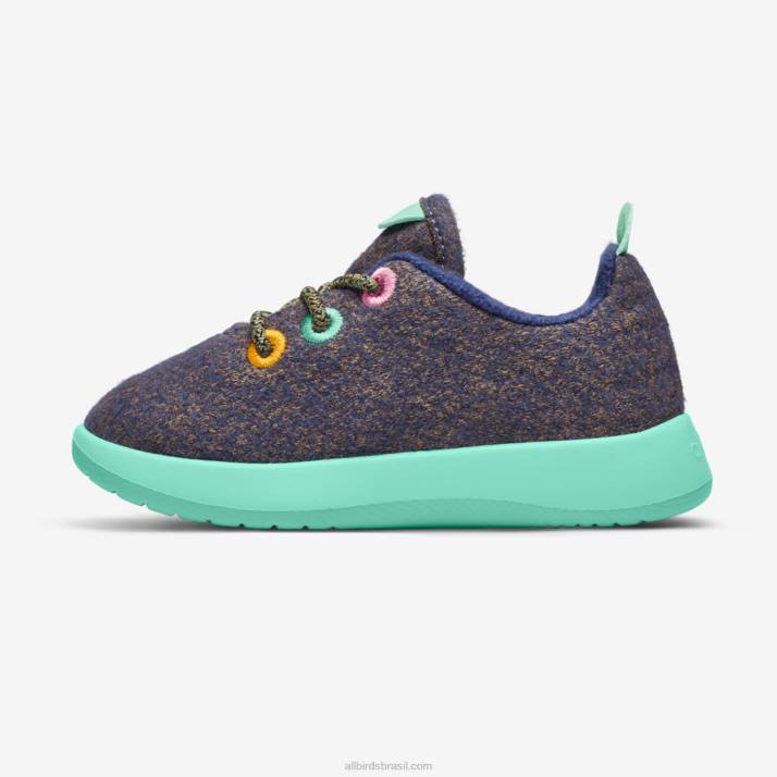 corredores de lã smallbirds - crianças pequenas 884J234 wowza azul (sola de menta flutuante) Allbirds - Image 3