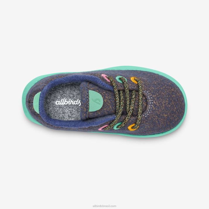 corredores de lã smallbirds - crianças pequenas 884J234 wowza azul (sola de menta flutuante) Allbirds - Image 5