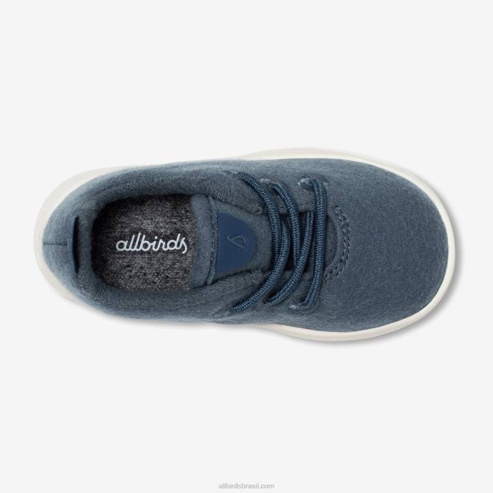 corredores de lã smallbirds - crianças pequenas 884J241 azul-petróleo calmo (sola branca natural) Allbirds - Image 5