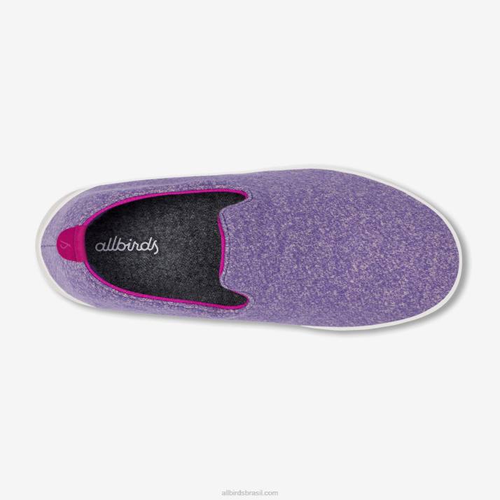 espreguiçadeiras de lã smallbirds - crianças grandes 884J269 chia roxo (solado nevasca) Allbirds - Image 5