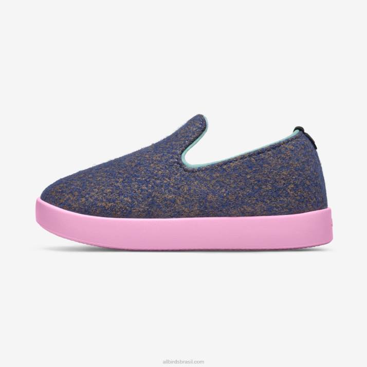 espreguiçadeiras de lã smallbirds - crianças pequenas 884J247 wowza azul (sola rosa flutuante) Allbirds - Image 3
