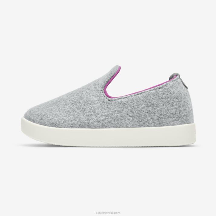 espreguiçadeiras de lã smallbirds - crianças pequenas 884J248 cinza claro (sola nevasca) Allbirds - Image 3