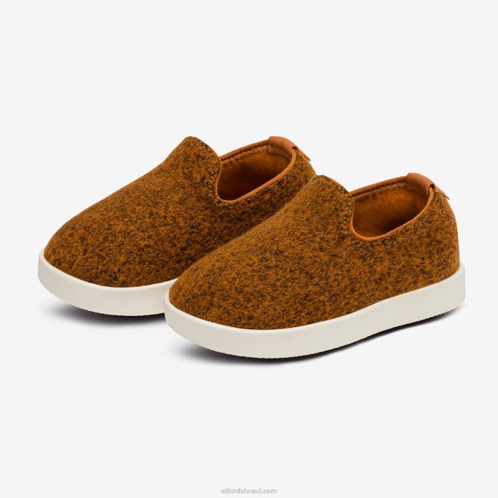 espreguiçadeiras de lã smallbirds - crianças pequenas 884J253 ferrugem mel (sola branca natural) Allbirds - Image 7