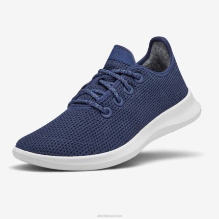 corredores de árvore masculinos 884J2 azul marinho (sola branca) Allbirds