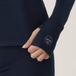 zíper de desempenho feminino 884J231 verdadeira marinha Allbirds - Image 5