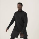 zíper de desempenho masculino 884J154 preto natural Allbirds